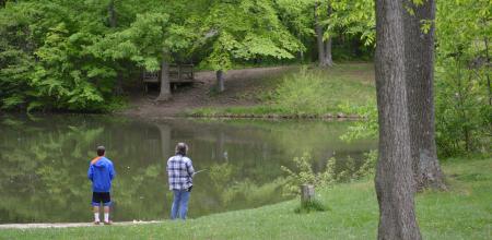 Fishermen at Washington Township Park