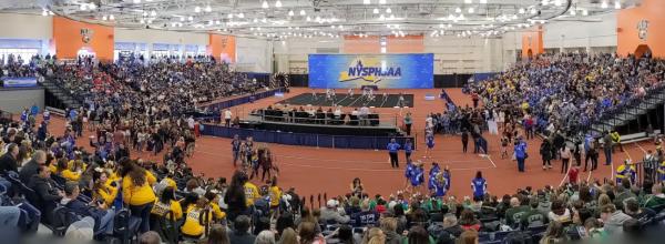 Cheer competition at University Arenas at RIT
