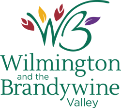 Wilmington and the Brandywine Valley logo, including red, yellow, and purple leaves.