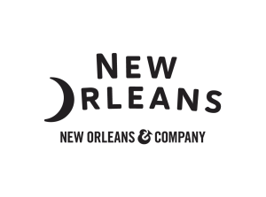New Orleans - New Orleans & Company Logo Corporate Stacked BW