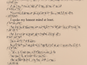 Bethany Collins, detail of Antigone: 2021, 2023