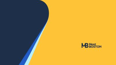 Meet Boston Logo in Reflex blue