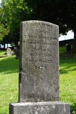 The gravestone for Eliza Boon Hodgson in Old Gray Cemetery in Knoxville, TN