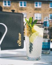 Refreshments in the Garden at The Orator, Cambridge