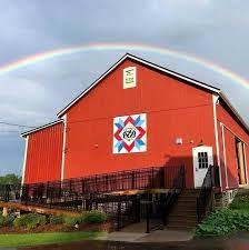 Falling Branch Brewery Barn Quilt with Rainbow