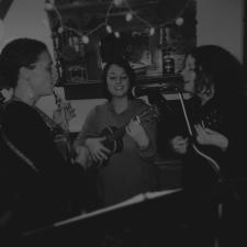 Friends perform at Open Mic at Fischer's Happy Hour