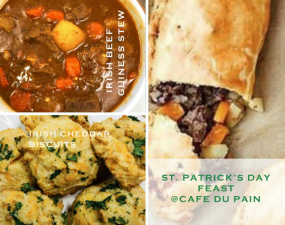 Cafe Du Pain Bakery st patricks dfay feast