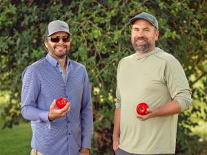 Phil Bratsch of Bayfield Winery and Blue Ox CiderDane Hauser of Apfelhaus Cidery