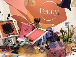 Penny Print Screen Print