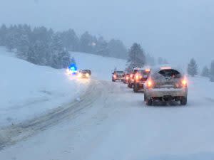 Cars Off The Road On Lone Mountain Trail | Photo: D. Lennon