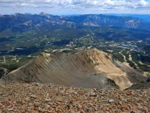 View Of Big Sky From Lone Mountain In Summer