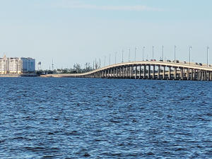 View of the Gilchrist Bridge from Punta Gorda, Florida