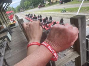 Rail Explorers Red Wristbands