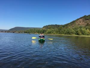 Person Kayaking On The Susquehanna River