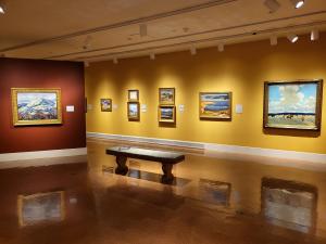 A gallery view of the New Beginnings exhibition at Dayton Art Institute