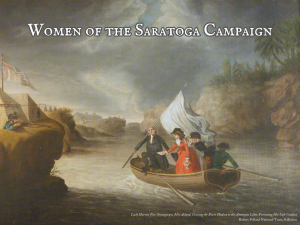 Women of the Saratoga Campaign Poster