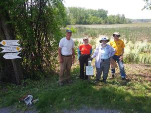Invasive species mitigation along the birdwatching tour in the Vischer Ferry Nature and Historic Preserve