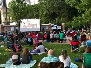 Free Movies Under the Walkway