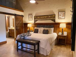 Pictures of bedroom that you can stay it with Rusty Rail Brewing Company Suites.