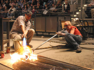 Glass Blowing Demonstaration at the Museum of Glass