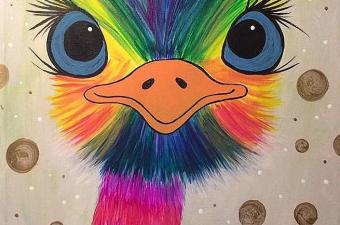 🎨 Paint & Sip - Eye See You Emu