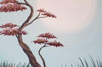 🎨 Paint & Sip - Golden Peace