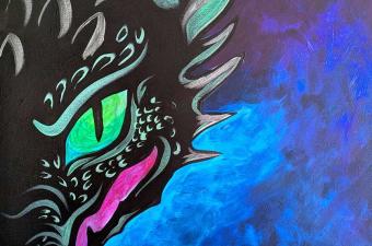 🐉 “Paint and Sip: Midnight Dragon Glow”