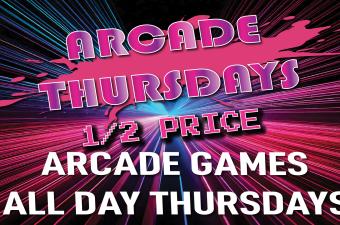 1<span>/</span>2 Priced Arcade Games at Up Your Alley