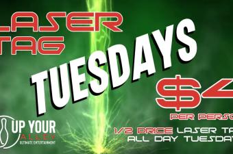 Half Price Laser Tag TUESDAYS