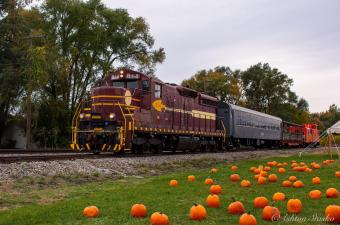 Diesel, Steam, & Twilight Pumpkin Train Rides