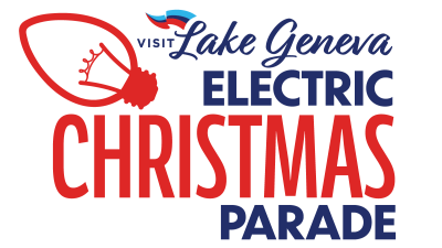 Official logo for the Visit Lake Geneva's annual Electric Christmas Parade.