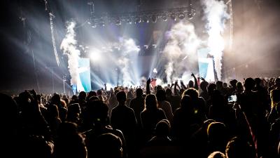 People at a concert.