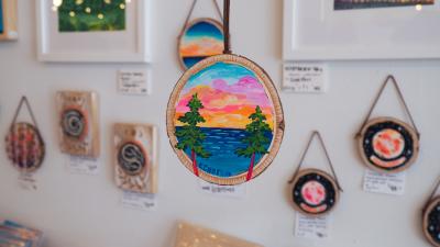 Sunset Wood Slice by Echo Foxx