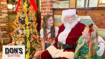 Santa brunches at Don's Seafood in Covington