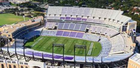 TCU stadium aerial view