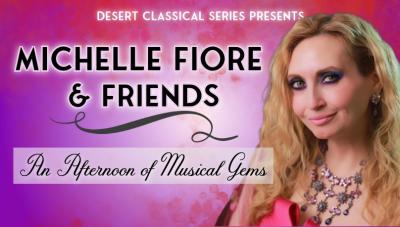 Michelle fiore performance poster at Plaza Theatre, Palm Springs