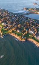 Aerial View of Cliff Walk