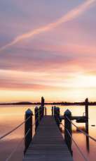 Weekapaug Dock at Sunset