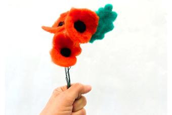 Art & Sip: Needle Felted Poppies