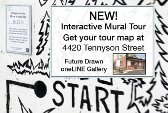 Interactive oneLINE Mural Walking Tour