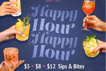 $5 | $8 | $12 Happy Hour