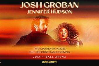 Josh Groban with Jennifer Hudson