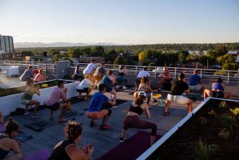 Singles Rooftop HIIT + Yoga Mixer
