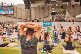 Yoga on the Lawn