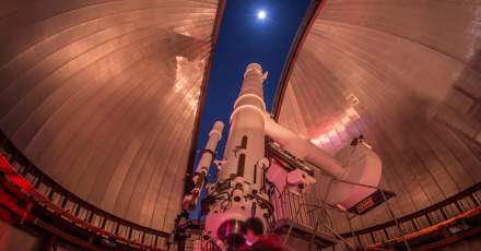 A view of the exterior of Roper Mountain Science Center Observatory