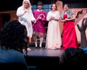 Family at Popcorn Hat Players show