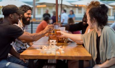 Millworks Rooftop Friends Get Together