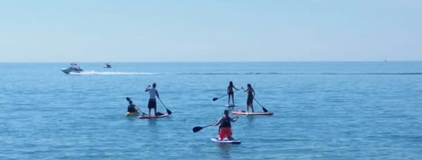 Stand up paddleboarding in GB
