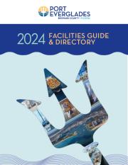 Cover artwork for the 2024 Port Everglades Facilities Guide & Directory