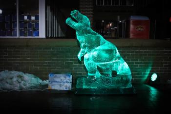Ice Sculpture at HBG's Ice & Fire Festival